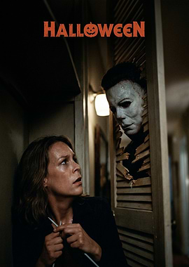 Halloween Movie Poster with Michael Myers