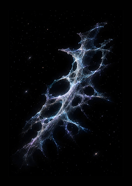 Ethereal Cosmic Fractal Web