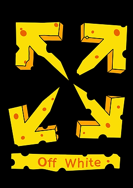 Off-White Cheese Logo Graphic