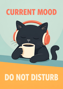 Current Mood Do Not Disturb Cat
