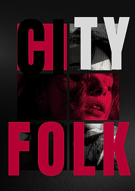 City Folk Graphic Poster