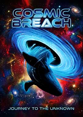 Cosmic Breach Space Whale Poster