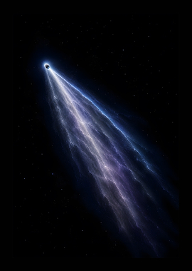 Ethereal Cosmic Comet Trail