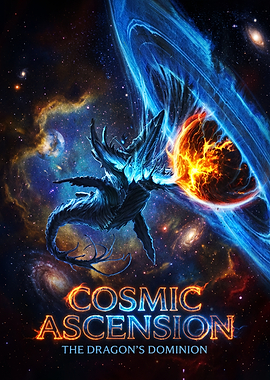 Cosmic Dragon Space Fantasy Art