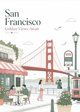 San Francisco Golden Gate Travel Poster