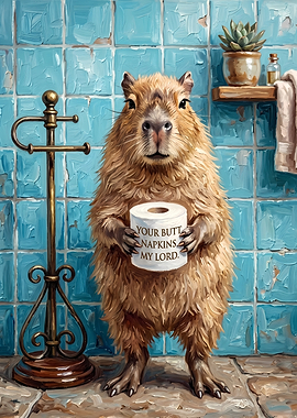 Capybara Your Butt Napkins My Lord