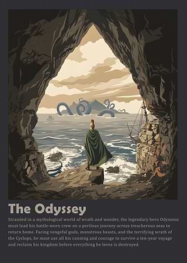 The Odyssey Mythological Poster
