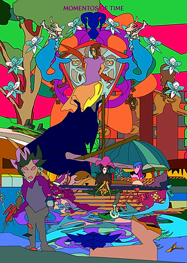 Momentos of Time Abstract Illustration
