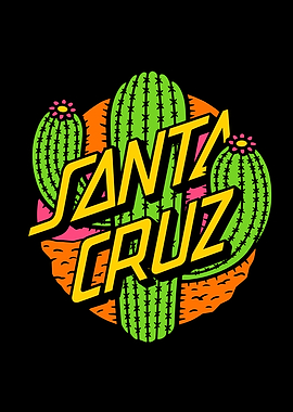 Santa Cruz Cactus Logo Graphic