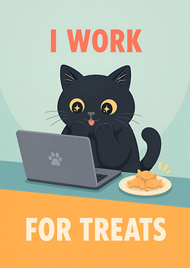 Cat Working for Treats