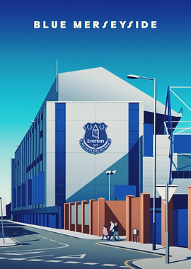 Everton Goodison Park Stadium Poster
