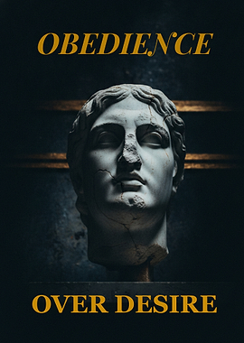 Obedience Over Desire Stoic Statue