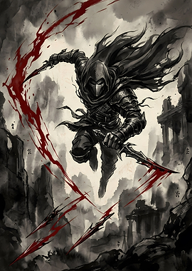 Dark Assassin in Combat Action