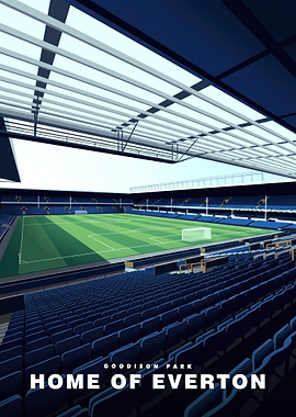Goodison Park Everton Stadium Poster