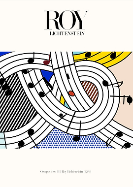 Roy Lichtenstein | Composition II Poster