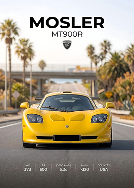 Mosler MT900R Yellow Sports Car