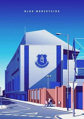 Everton FC Goodison Park Stadium Poster