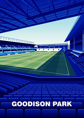 Goodison Park Stadium Illustration