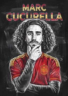 Marc Cucurella Spain Football Poster