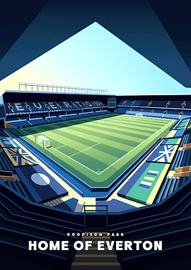 Goodison Park Everton Football Stadium Poster