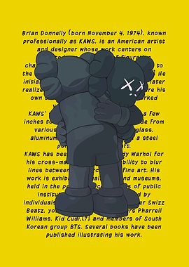 KAWS Companion Hugging Figure Poster