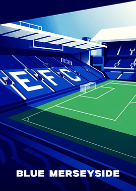 Everton FC Goodison Park Stadium Poster