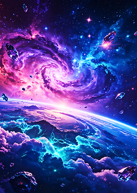 Crystal Vortex Beyond the Stars