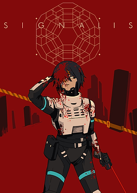 Signalis Elster Fan Art Poster