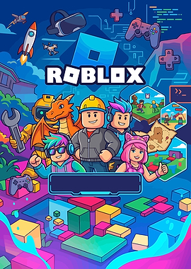 Roblox Vibrant Gaming Adventure Poster