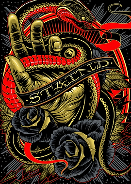 Staind Band Snake and Rose Art