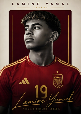 Lamine Yamal Spain Soccer Poster