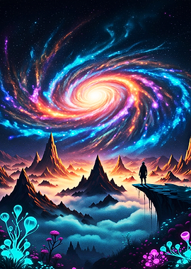 Explorer Beneath the Cosmic Spiral
