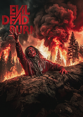 Evil Dead Burn Horror Movie Poster