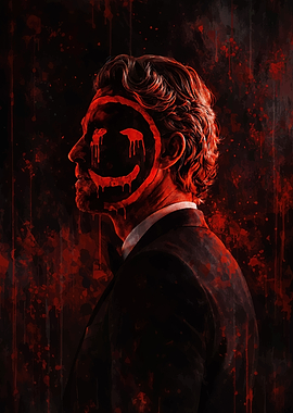 The Mentalist Red Smiley Portrait