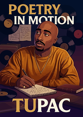 Tupac Shakur Poetry in Motion Poster