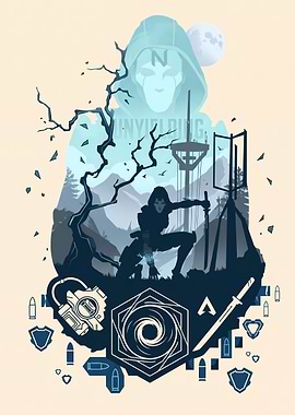 Apex Legends Ash Minimalist Poster