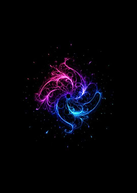 Ethereal Nebula Abstract Cosmic Energy Art