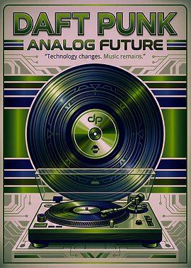 Daft Punk vnyl Music Poster
