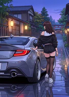 Anime Car Toyota GR86