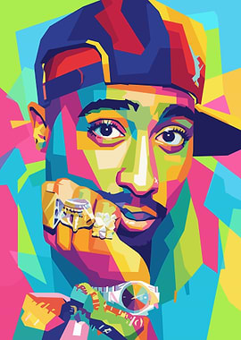 Tupac Shakur Pop Art