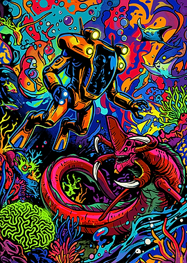 Subnautica Psychedelic Underwater Encounter