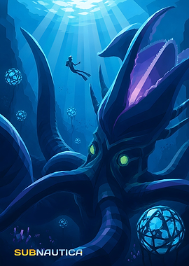 Subnautica Sea Emperor Leviathan Poster