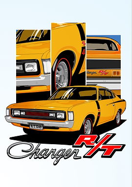 Hey Charger! Chrysler Valiant Charger R/T Poster