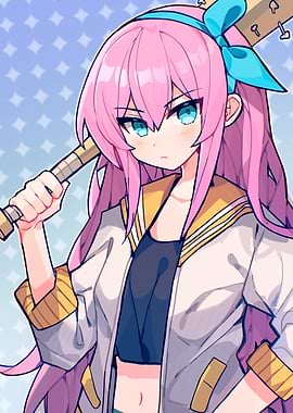 Aubrey from OMORI with Baseball Bat