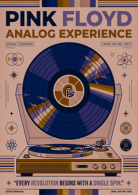 Pink Floyd Vinyl Poster