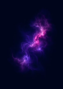 Ethereal Nebula Abstract Cosmic Energy Art