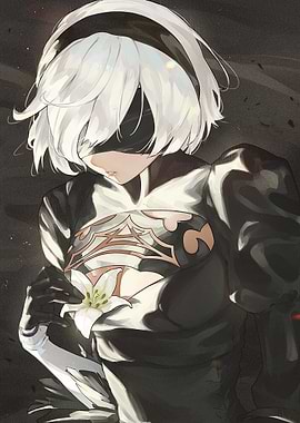 2B from NieR:Automata with Lily