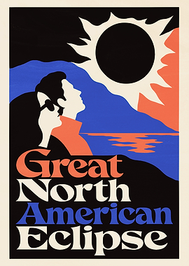 Great North American Eclipse Poster