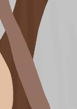 Minimalist Abstract Brown and Grey Shapes