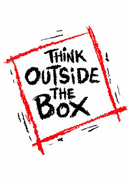 Think Outside The Box Typography